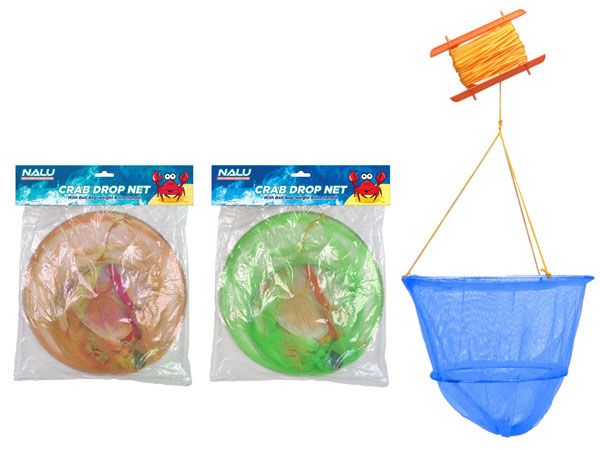 Nalu 2 Ring Crab Drop Net With Bait Bag...Assorted Picked At Random